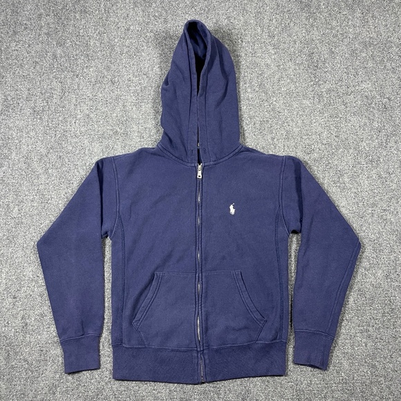 Polo Ralph Lauren Tops - Polo Ralph Lauren Women's Full Zip Up Hoodie Navy Blue Size Small 0920